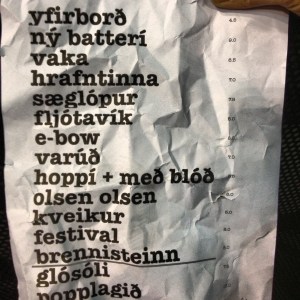 setlist